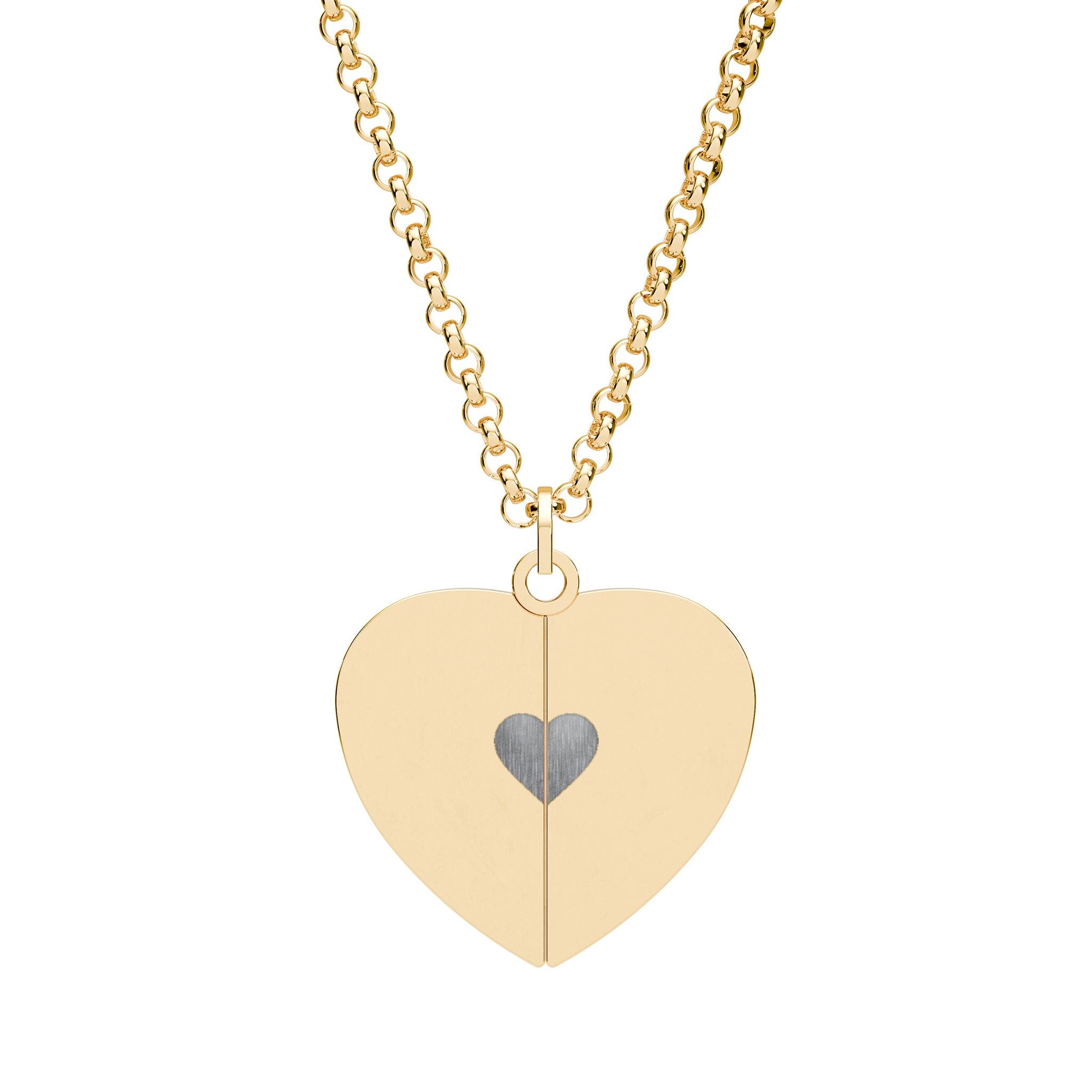 Chaîne en coeur avec message caché