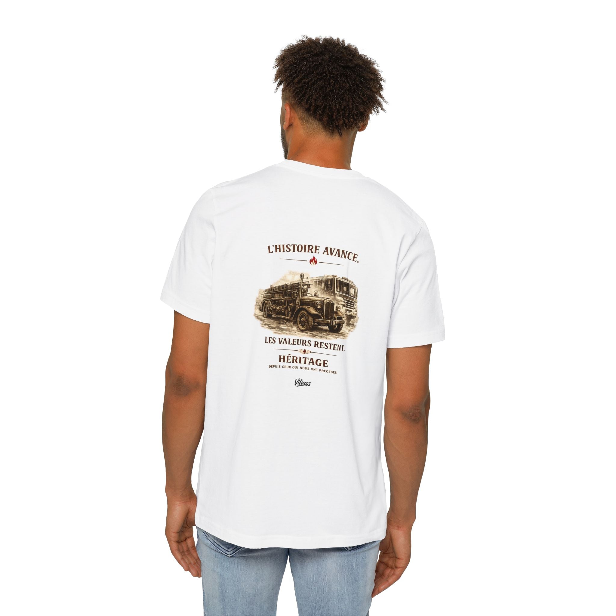 T-shirt  — "L'histoire Avance, Les Valeurs Restent" - VILIASS