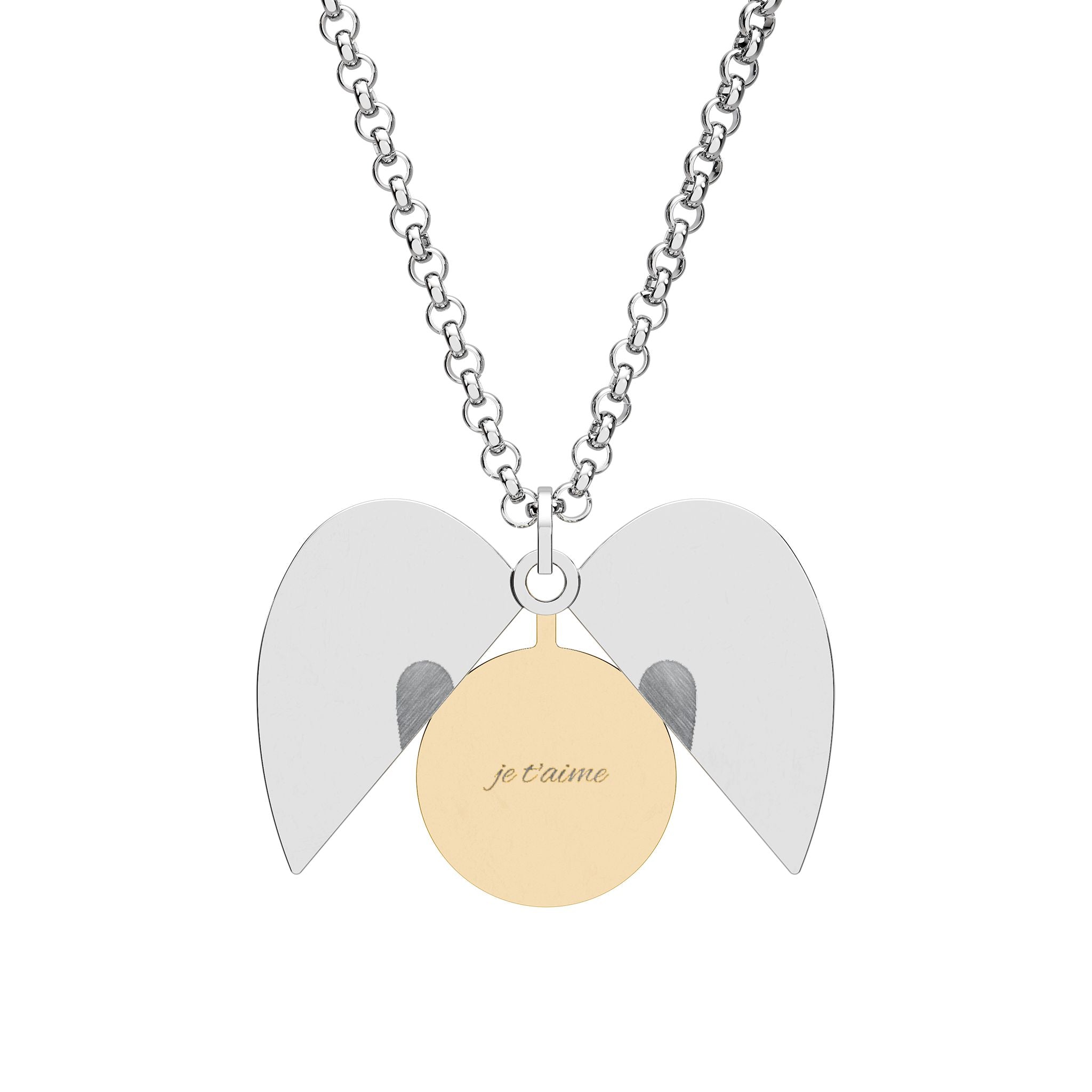 Chaîne en coeur avec message caché