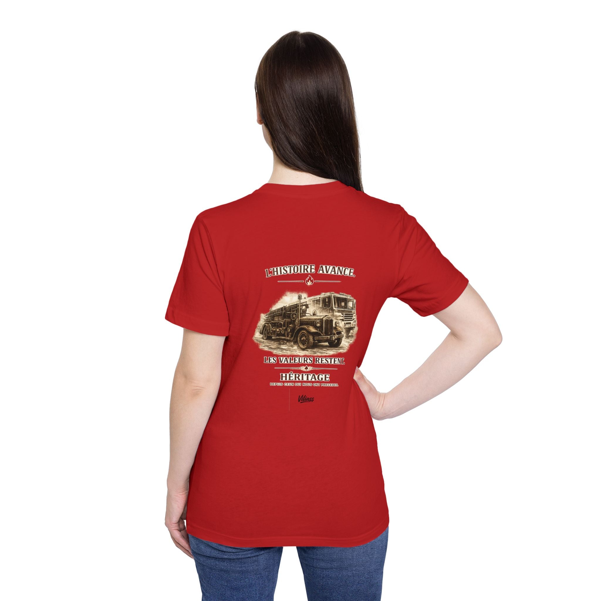 T-shirt  — "L'histoire Avance, Les Valeurs Restent" - VILIASS