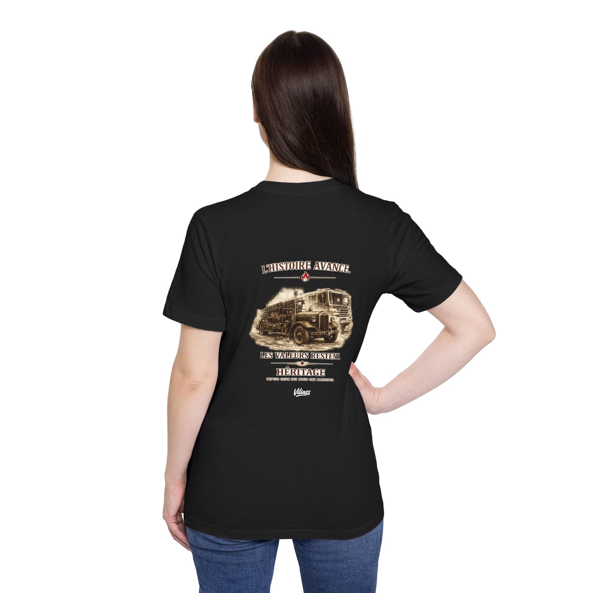 T-shirt  — "L'histoire Avance, Les Valeurs Restent" - VILIASS
