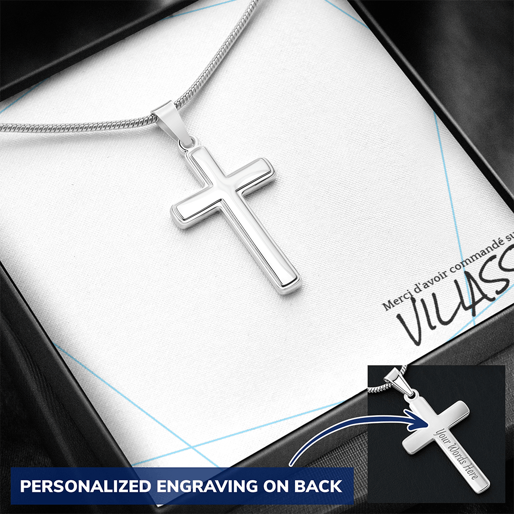 Collier en croix pour homme