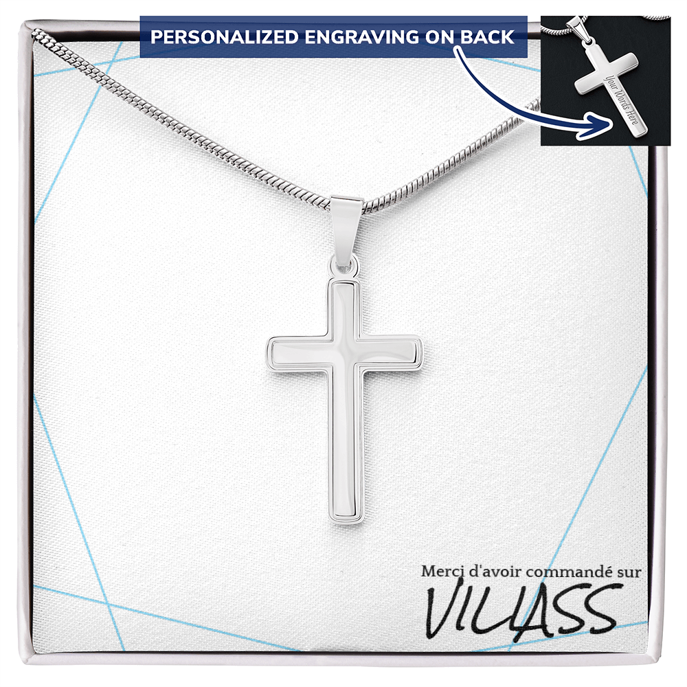 Collier en croix pour homme