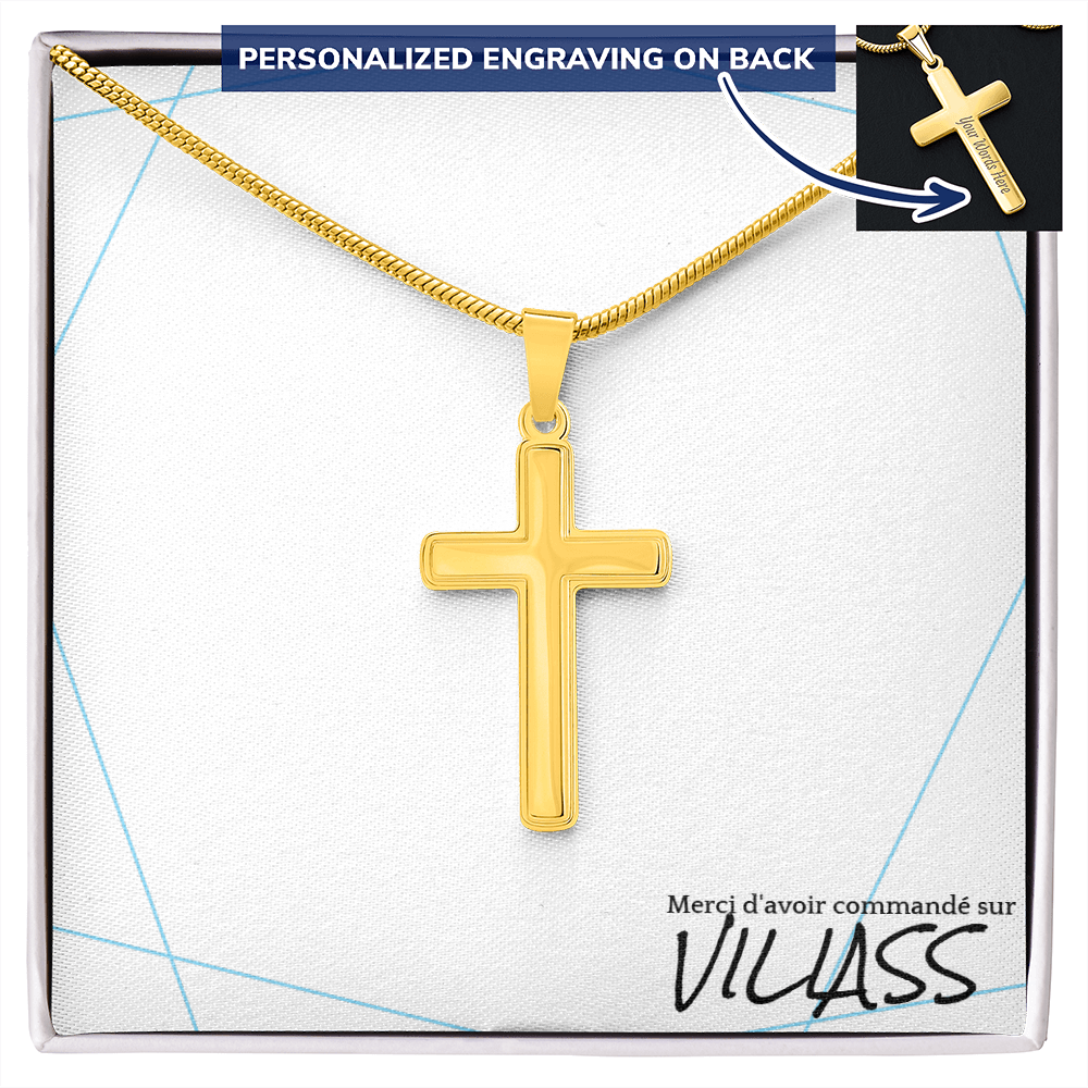 Collier en croix pour homme