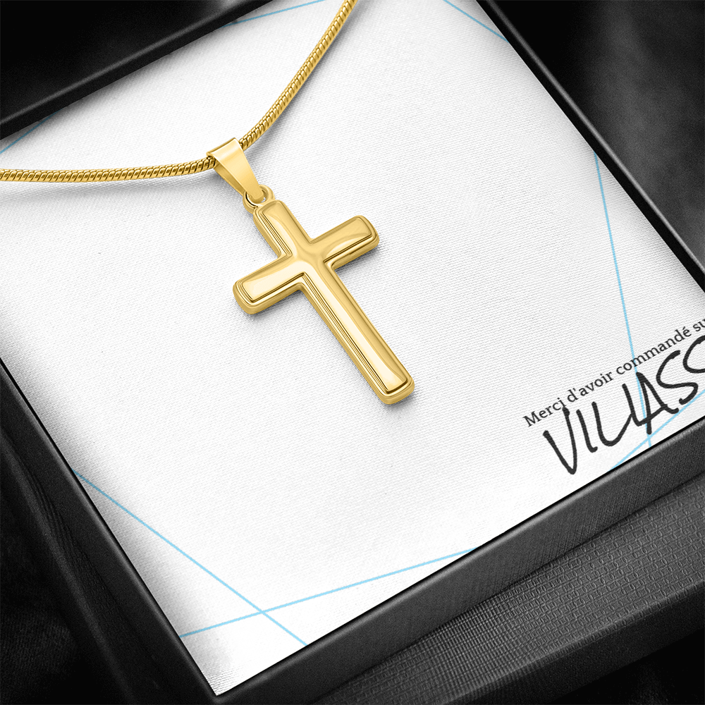 Collier en croix pour homme